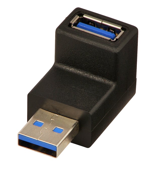 Lindy 71260 kabel kønsskifter USB A Sort