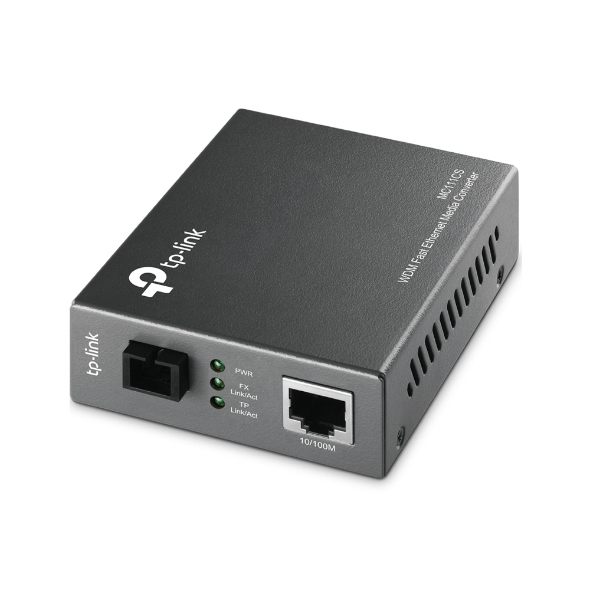 TP-Link Omada MC111CS netværksomformer til medie 100 Mbit/s Enkeltilstand Sort