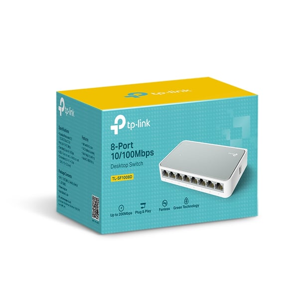 TP-Link TL-SF1008D Hallitsematon Fast Ethernet (10/100) Valkoinen