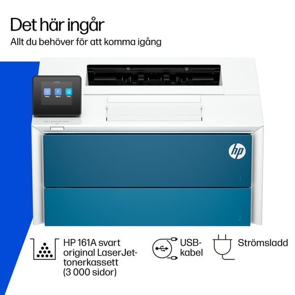 HP LaserJet Pro 4007dn Svartvit Skrivare, Endast Ethernet