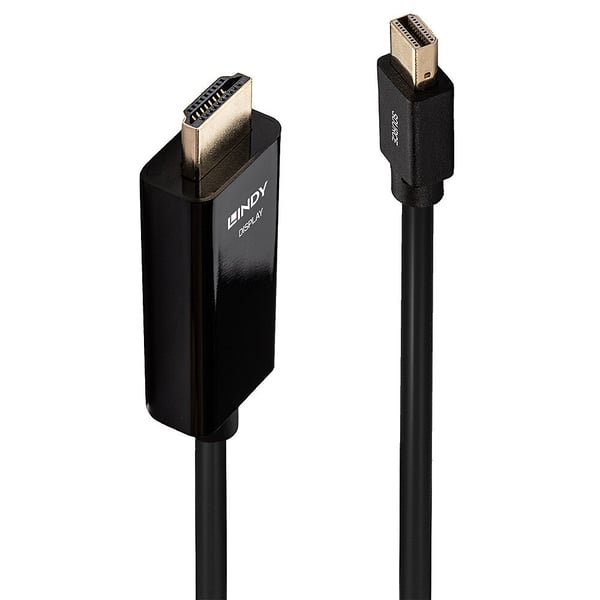 Lindy 36927 videokabel adapter DisplayPort HDMI Type A (Standard) Sort