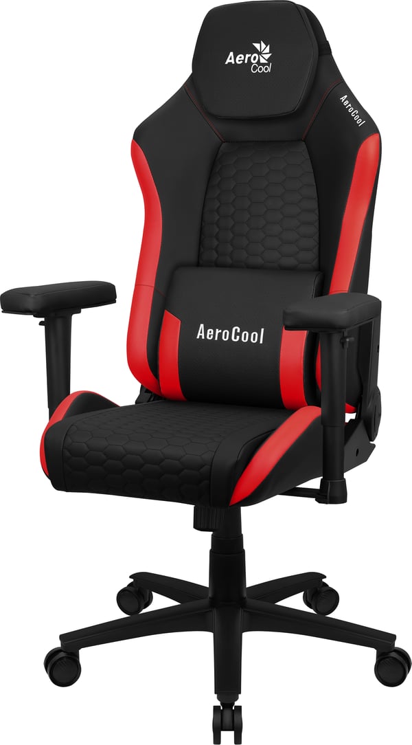 Aerocool CROWNBR video spillestol Universal gamingstol Polstret sæde Sort, Rød Aerocool CROWNBR video spillestol Universal gamingstol Polstret sæde Sort, Rød