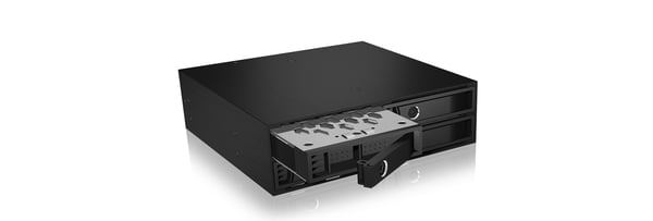 ICY BOX IB-2242SSK 13,3 cm (5.25") Opbevaring drev bakke Sort