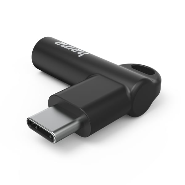 Hama 00201701 kabelomvandlare (hane/hona) USB-C 3.5mm Svart