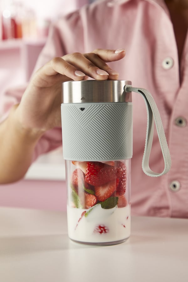 Tefal Lightmix BL1C0430 mixer 0,3 l Bärbar mixer Blå, Rostfritt stål, Transparent