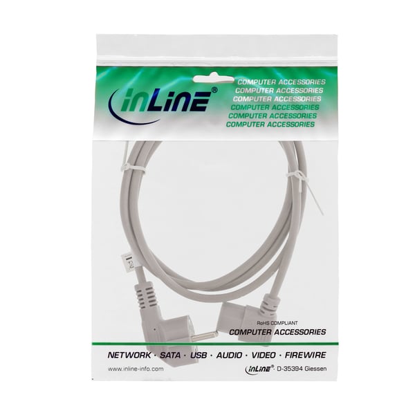 InLine 16647B virtajohto Harmaa 1 m C13 liitin CEE7/7