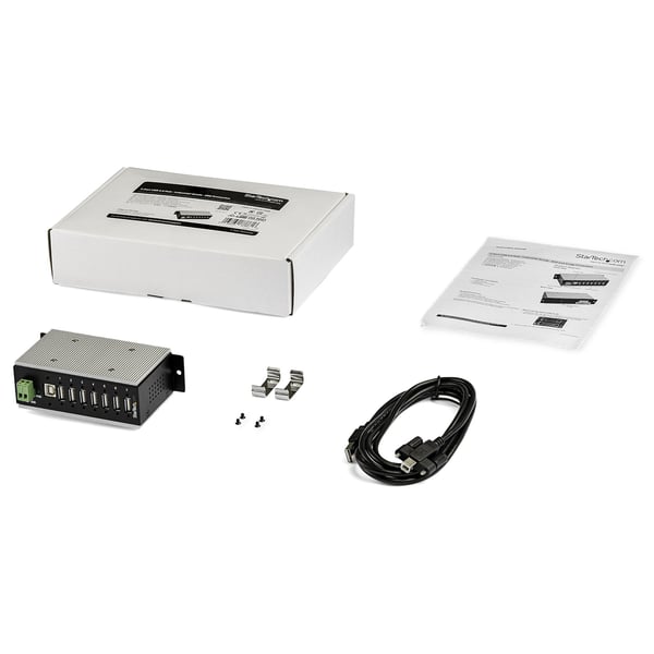 StarTech.com Industriell USB-hubb med 7 portar - USB 2.0 - 15 kV ESD-skydd
