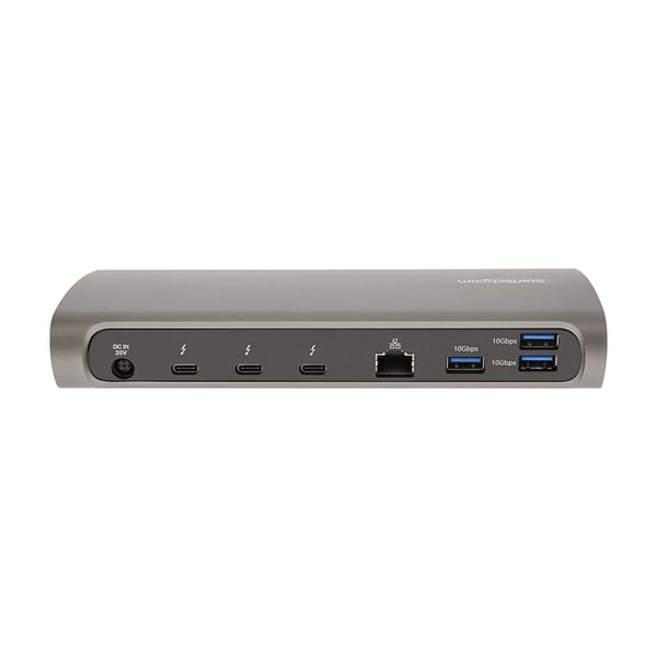 StarTech.com Thunderbolt 4 Dock, 96W Strömförsörjning, Enkel 8K/Dubbel Monitor 4K 60Hz, 3xTB4/USB4-port