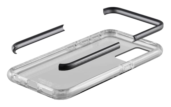 Cellularline TETRACGALA41T mobiltelefon etui 15,5 cm (6.1") Cover Sort, Transparent