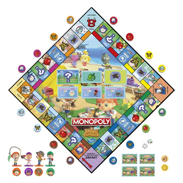 Monopoly F1661101 brætspil Monopoly Animal Crossing New Horizons Edition Familie