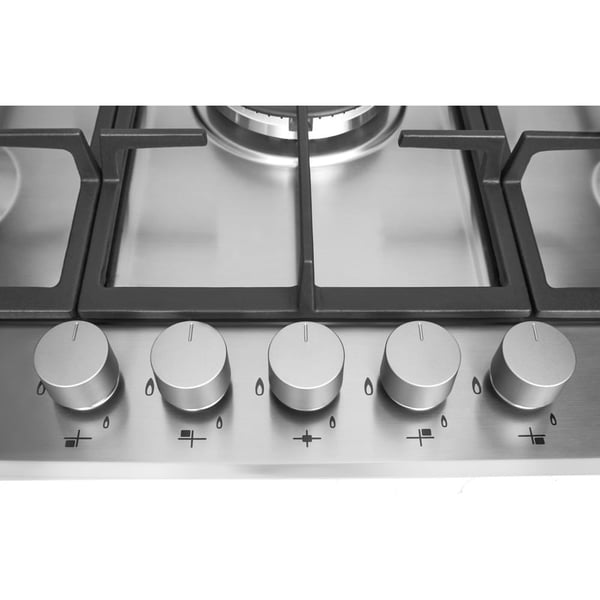 Whirlpool GMR 7522/IXL Rustfrit stål Indbygget 73 cm Gaskomfur 5 zone(s)