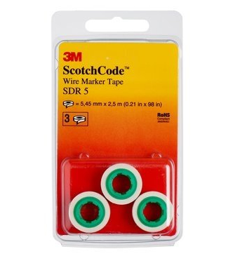 3M 80611427974 kabelmarkering Hvid Polyester 3 stk