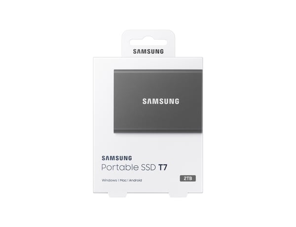 Samsung T7 2 TB USB Type-C 3.2 Gen 2 (3.1 Gen 2) Titaani