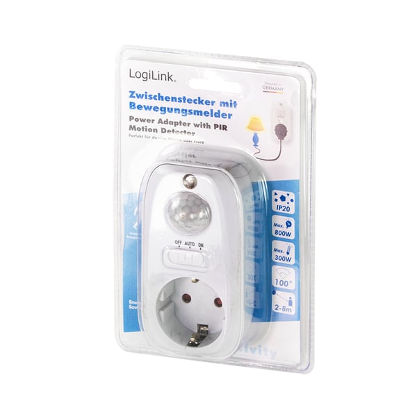 LogiLink PA0248 pistorasia-adapteri Valkoinen