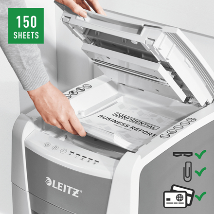 Leitz IQ Office 150 automaattinen paperisilppuri, P4