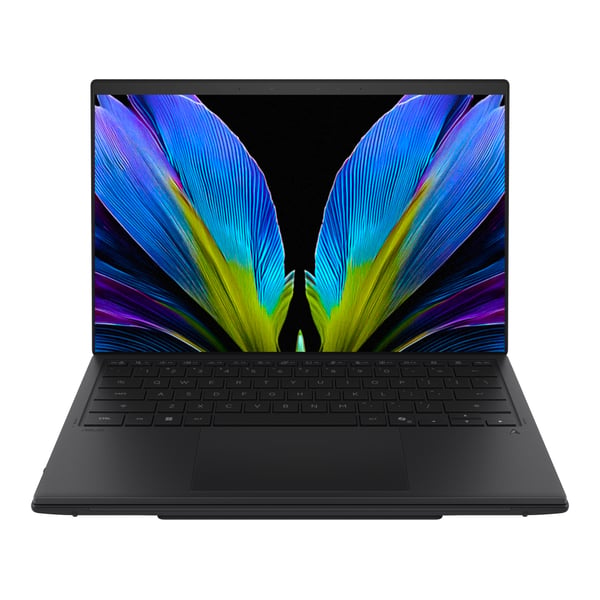 ASUS Zenbook Duo UX8407AA-U93BOHDCP1 Copilot+ PC Intel Core Ultra 9 386H Hybrid (2-i-1) 35,6 cm (14") Berøringsskærm WQXGA+ 32 GB LPDDR5x-SDRAM 1 TB SSD Wi-Fi 7 (802.11be) Windows 11 Pro Grå QWERTY Portugisisk