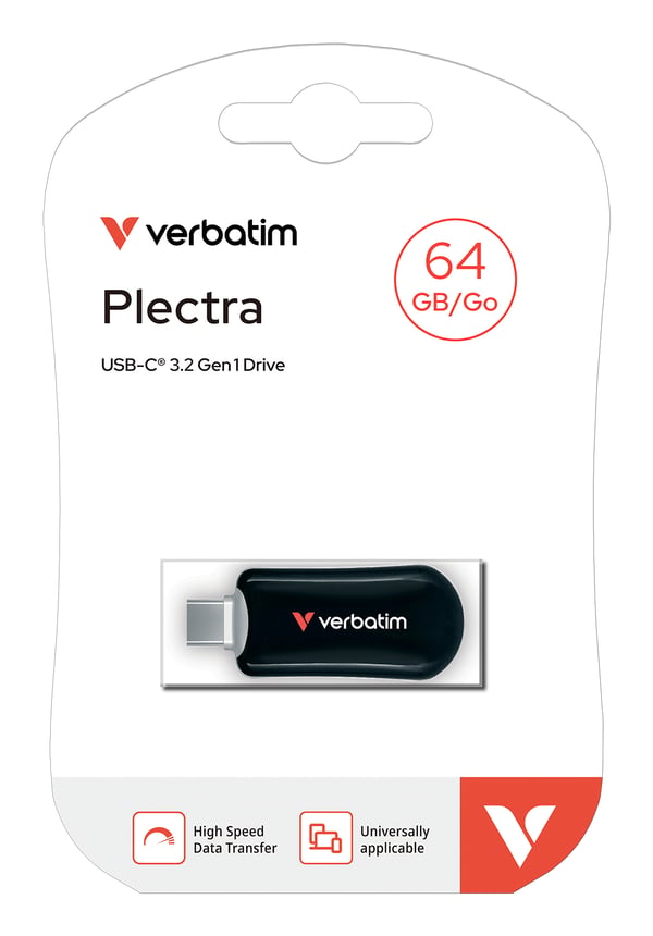 Verbatim 30224 USB-muisti 64 GB USB Type-C 3.2 Gen 1 (3.1 Gen 1) Musta
