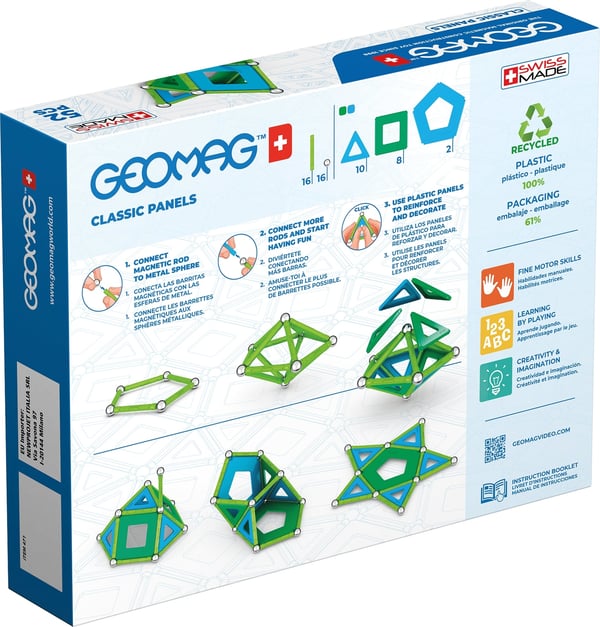 Geomag Classic GM471 stressafslappende legetøj Neodymium magnet-legetøj