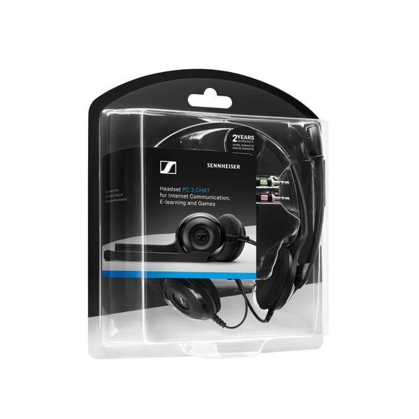 Sennheiser PC 3 CHAT Kuulokkeet Langallinen Pääpanta Toimisto/puhelukeskus Musta
