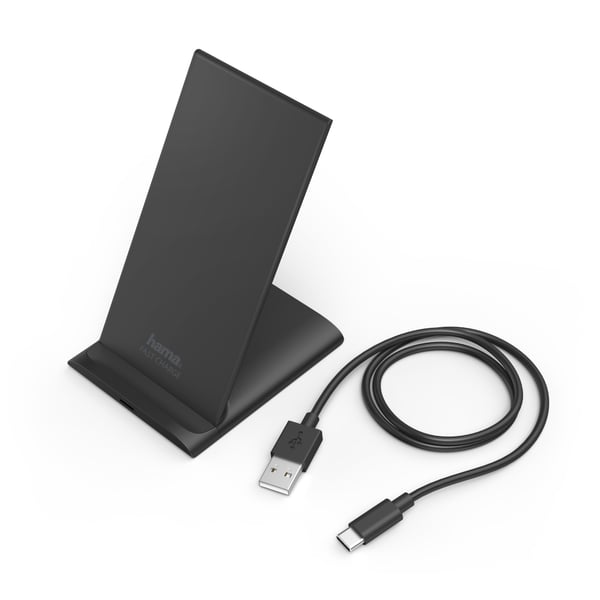 Hama QI-FC10S Älypuhelin Musta USB Langaton lataaminen Pikalataus Sisätila