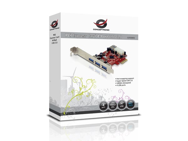 Conceptronic C4USB3EXI nätverkskort/adapters Intern USB 3.2 Gen 1 (3.1 Gen 1)