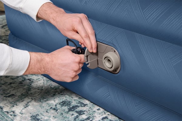 Bestway 69075 / 23 luftmadras Dobbelt madras Blå, Hvid Unisex