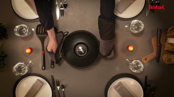 Tefal Aroma E21570 sovsegryde Rund Sort