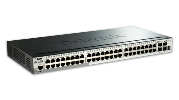 D-Link DGS-1510-52X verkkokytkin Hallittu L3 Gigabit Ethernet (10/100/1000) 1U Musta