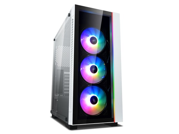 DeepCool Matrexx 55 V3 ADD-RGB WH 3F Midi Tower Musta, Valkoinen