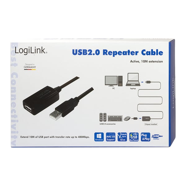 LogiLink UA0143 kaapelin sukupuolenvaihtaja USB Type-A Musta