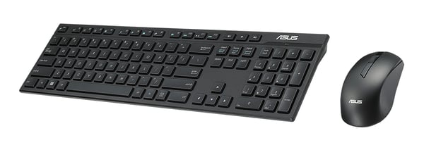 ASUS W2500 tangentbord Mus inkluderad Spela RF Trådlös QWERTY Svart