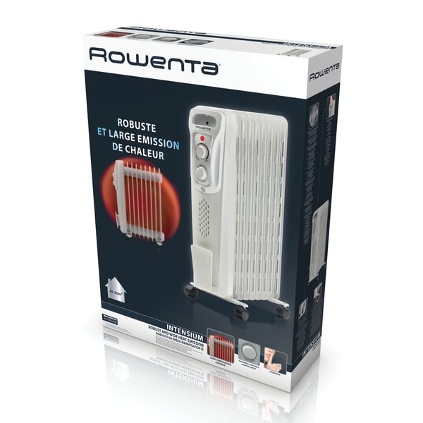 Rowenta BU2620 inomhus Grå 2000 W Elektrisk oljevärmare