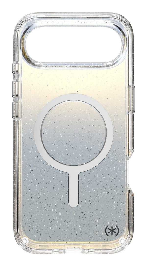 Speck Presidio Lux MagSafe - iPhone Air Cover (Hyper Mirror Glitter / Sølv Metallic)