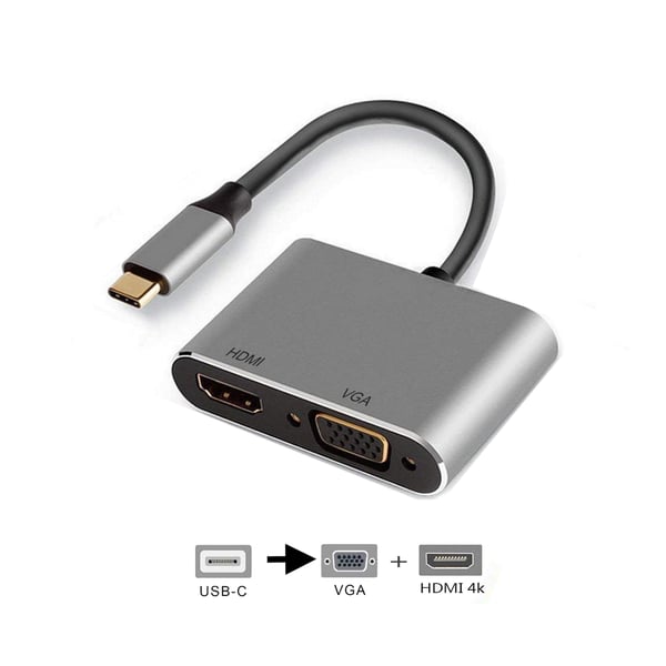 Ewent EW9700 USB grafisk adapter Sort, Sølv