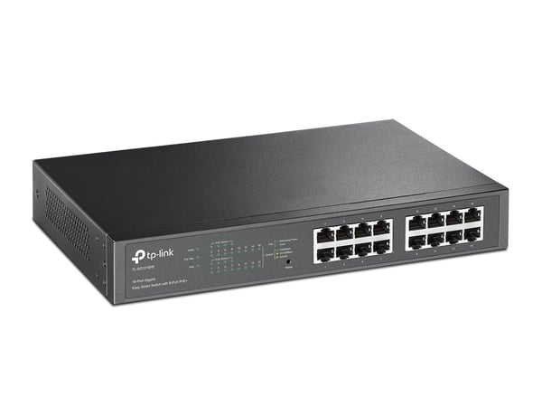 TP-Link TL-SG1016PE hanterad L2 Gigabit Ethernet (10/100/1000) Strömförsörjning via Ethernet (PoE) stöd 1U Svart
