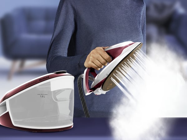Tefal Express Vision SV8150 2800 W 1,8 l Durilium AirGlide Autoclean soleplate Röd, Vit