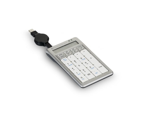BakkerElkhuizen S-board 840 Numeric numerisk tastatur PC USB Lys grå, Hvid