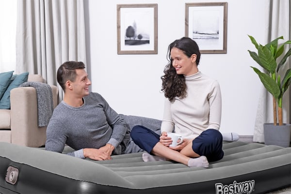 Bestway 67464 / 23 luftmadrass Dubbelmadrass Svart, Grå Unisex