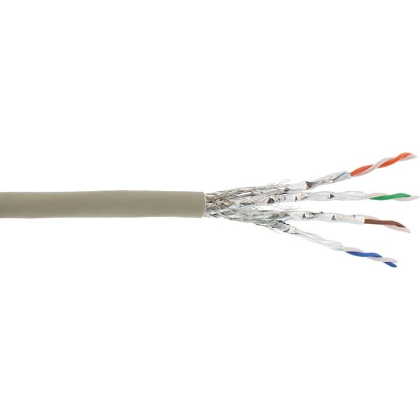 InLine 76899 nätverkskablar Grå 100 m Cat6a S/FTP (S-STP)