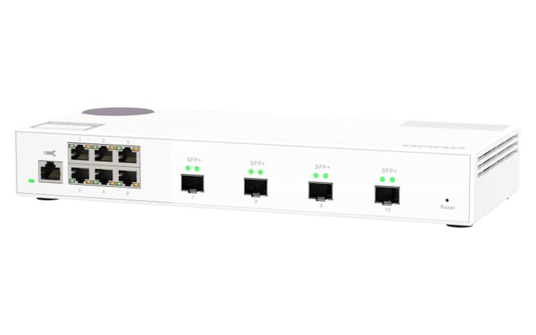 QNAP QSW-M2106-4S nätverksswitchar hanterad L2 2.5G Ethernet (100/1000/2500) Vit