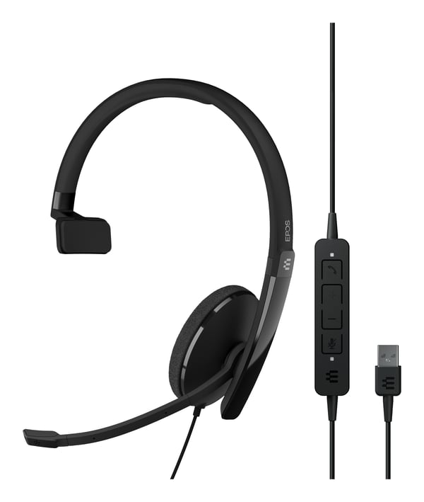 EPOS ADAPT 130 USB II Kuulokkeet Langallinen Pääpanta Toimisto/puhelukeskus USB A-tyyppi Musta
