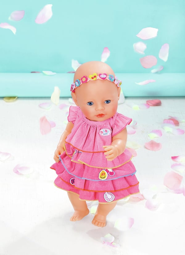 BABY born Summerdress Set w Pins Nuken vaatesetti