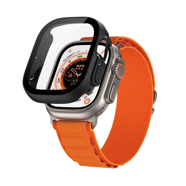 PanzerGlass ® Screen Protector Full Body with D3O® Apple Watch Ultra | 49mm | Black Kirkas näytönsuoja 1 kpl