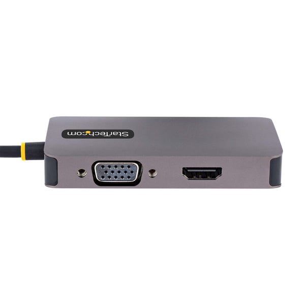 StarTech.com 118-USBC-HDMI-VGADVI USB grafisk adapter 3840 x 2160 pixel Grå