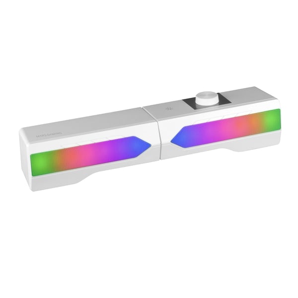 Mars Gaming MSDUOW soundbar-högtalare Vit 15 W