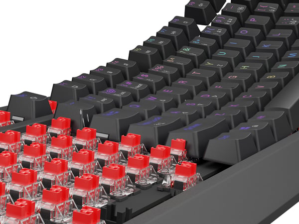 GENESIS Thor 230 TKL tastatur Spil USB QWERTY Tjekkisk, Slovakisk Sort