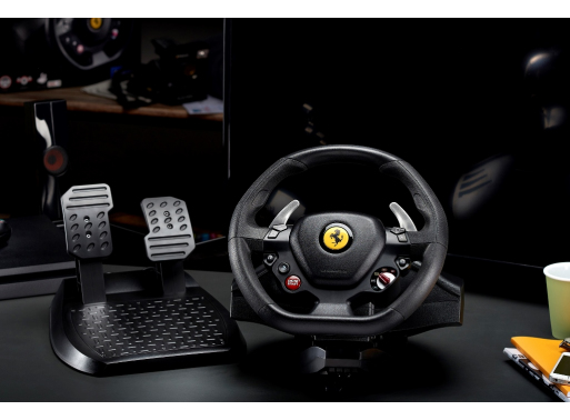 Thrustmaster T80 Ferrari 488 GTB Edition Svart USB Ratt + Pedaler Digital PC, PlayStation 4, PlayStation 5