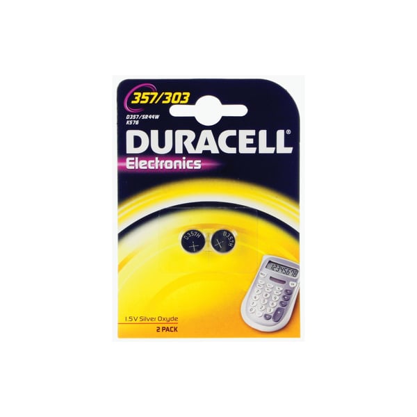 Duracell D357B husholdningsbatteri Engangsbatteri Sølvoxid (S)