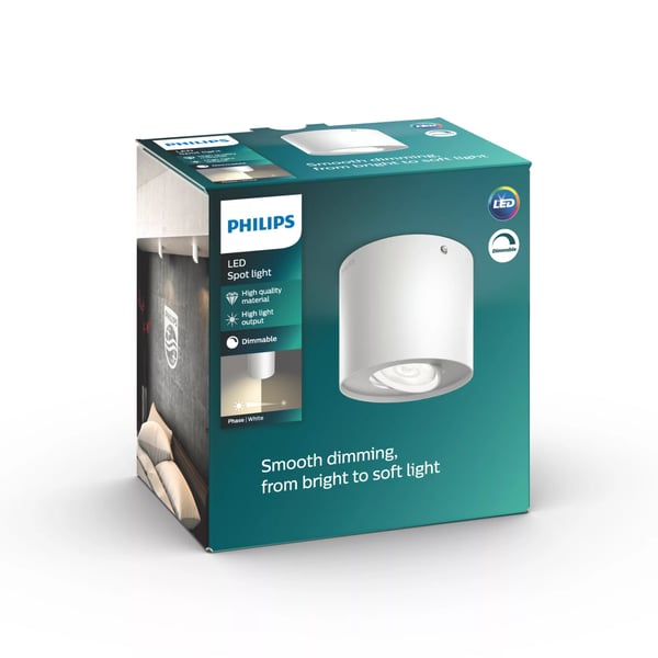 Philips Himmennettävä LED Phase kohdevalaisin