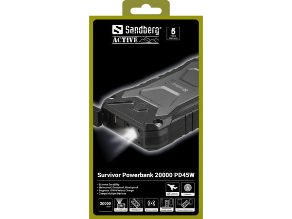 Sandberg Survivor Powerbank 20000 PD30W
